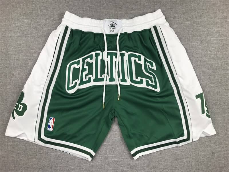 Boston Celtics Just Don Green Basketball Shorts 04