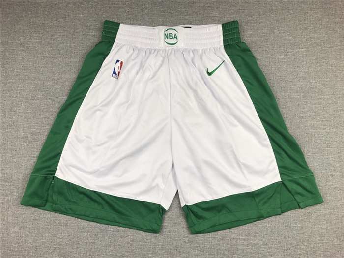 Boston Celtics White City Basketball Shorts
