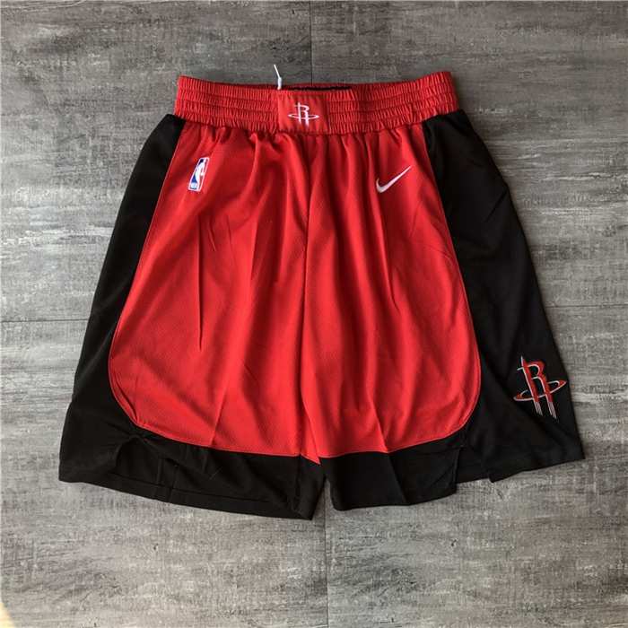 Houston Rockets Red Basketball Shorts 02