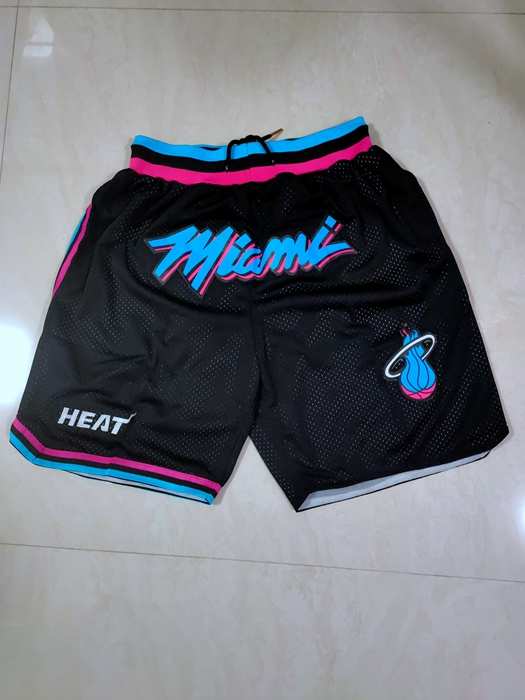 Miami Heat Just Don Black City Basketball Shorts