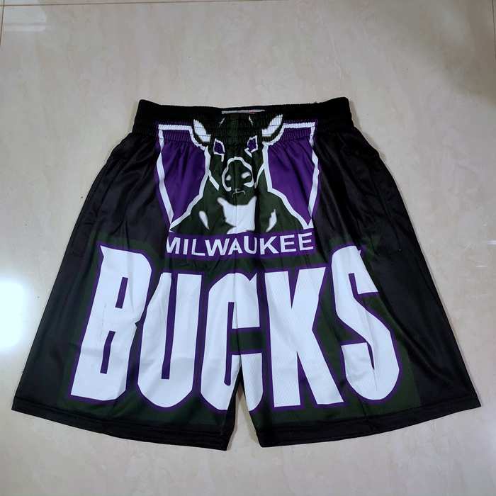Milwaukee Bucks Mitchell&Ness Black Basketball Shorts