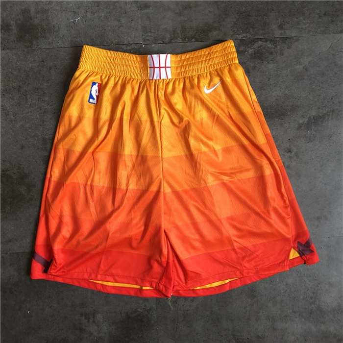 Utah Jazz Orange City Basketball Shorts