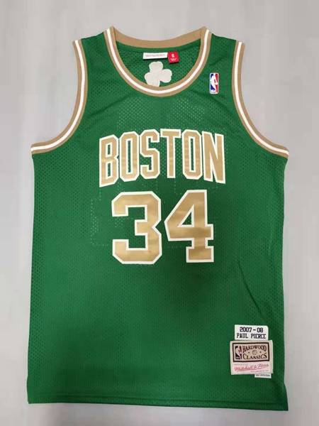 Boston Celtics 2007/08 PIERCE #34 Green Classics Basketball Jersey 02 (Stitched)