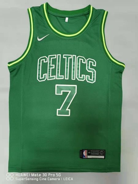 Boston Celtics 20/21 BROWN #7 Green Basketball Jersey (Stitched) 02