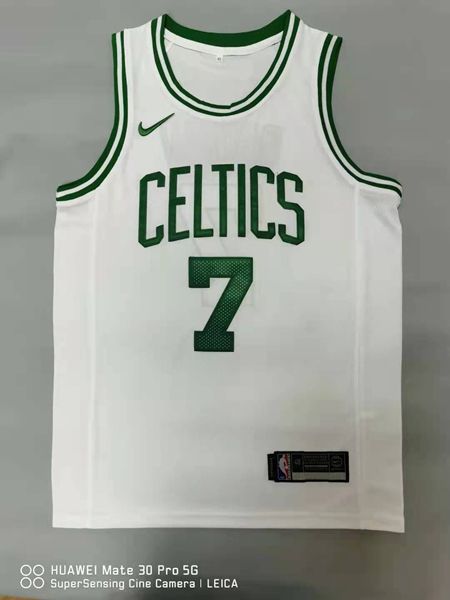 Boston Celtics 20/21 BROWN #7 White Basketball Jersey (Stitched)