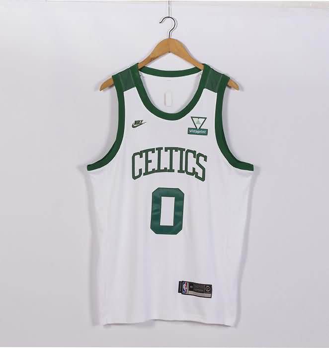 Boston Celtics 21/22 TATUM #0 White Basketball Jersey (Stitched)