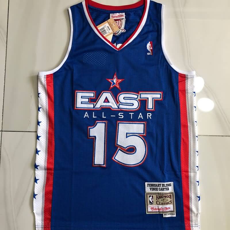 Brooklyn Nets 2005 CARTER #15 Dark Blue ALL-STAR Classics Basketball Jersey (Closely Stitched)