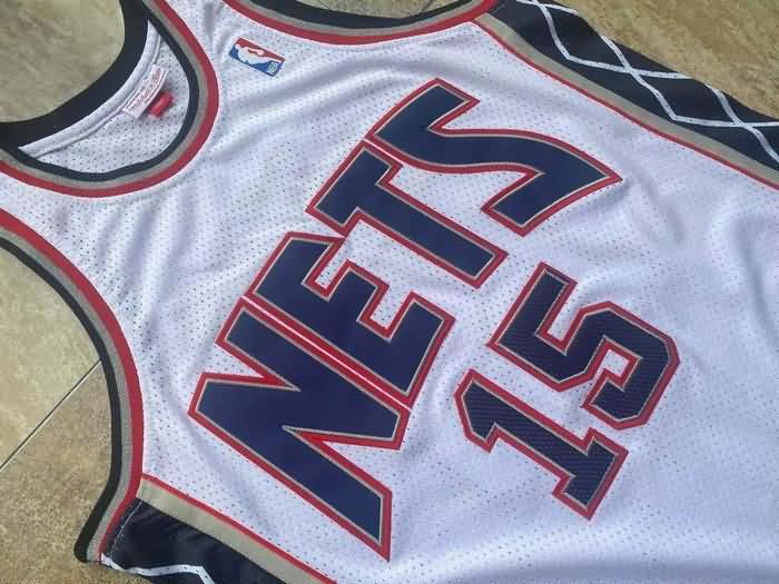Brooklyn Nets 2006/07 CARTER #15 White Classics Basketball Jersey (Closely Stitched)