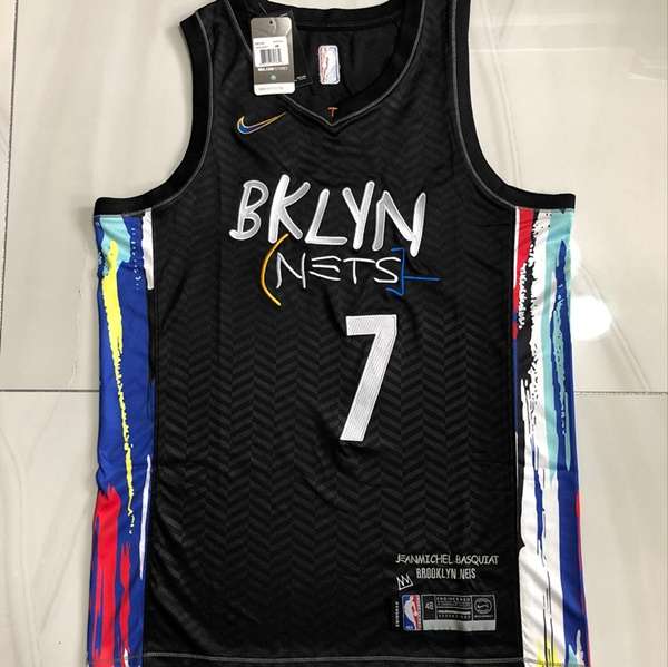 Brooklyn Nets 20/21 DURANT #7 Black City Basketball Jersey (Closely Stitched)