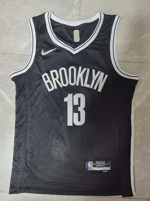 Brooklyn Nets 21/22 HARDEN #13 Black Basketball Jersey (Stitched)