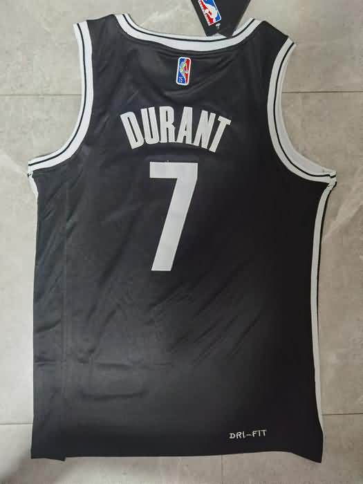 Brooklyn Nets 21/22 DURANT #7 Black Basketball Jersey (Stitched)