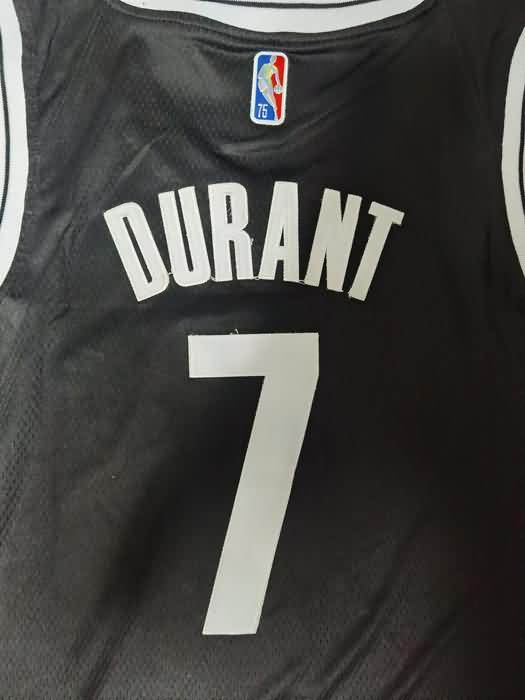 Brooklyn Nets 21/22 DURANT #7 Black Basketball Jersey (Stitched)