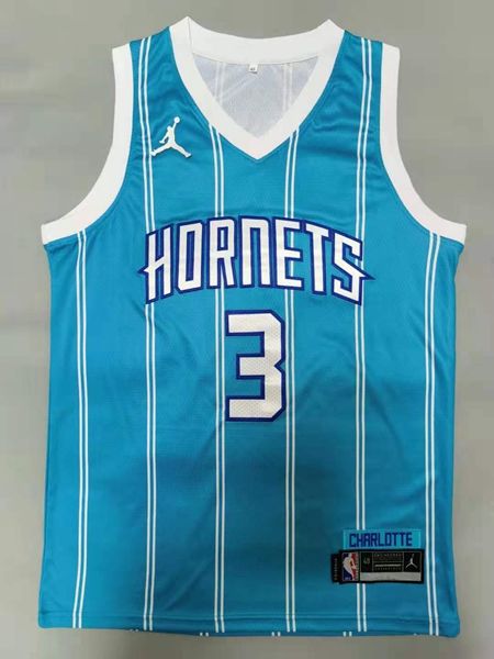 Charlotte Hornets 20/21 ROZIER III #3 Green AJ Basketball Jersey (Stitched)
