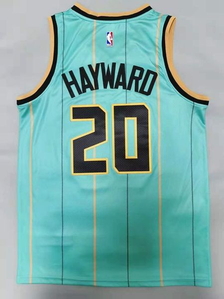 Charlotte Hornets 2020 HAYWARD #20 Green AJ Basketball Jersey (Stitched)
