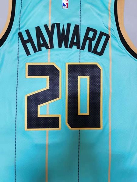Charlotte Hornets 2020 HAYWARD #20 Green AJ Basketball Jersey (Stitched)