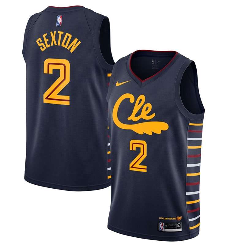 Cleveland Cavaliers 2020 SEXTON #2 Dark Blue City Basketball Jersey (Stitched)