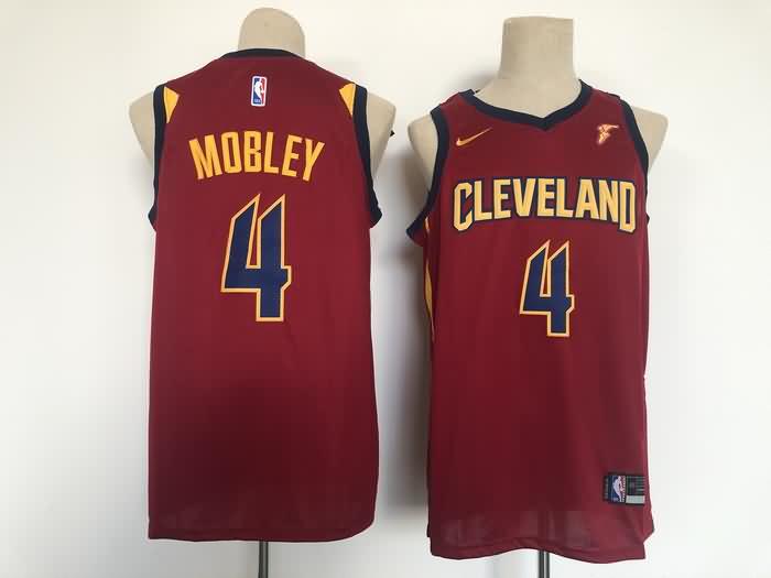 Cleveland Cavaliers MOBLEY #4 Red Basketball Jersey (Stitched)