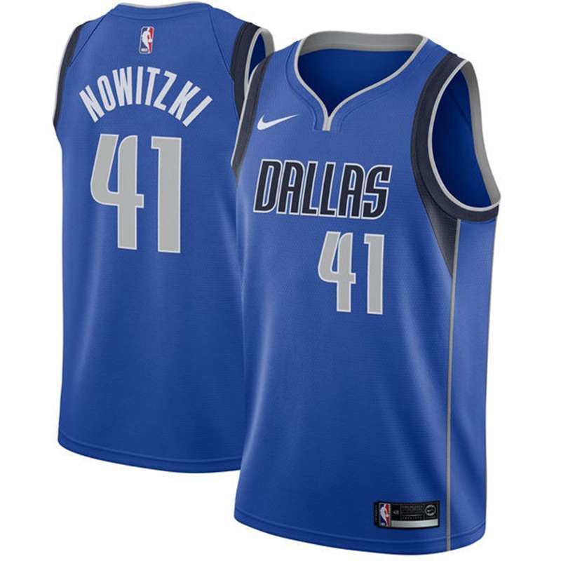 Dallas Mavericks 20/21 NOWITZKI #41 Blue Basketball Jersey (Stitched)