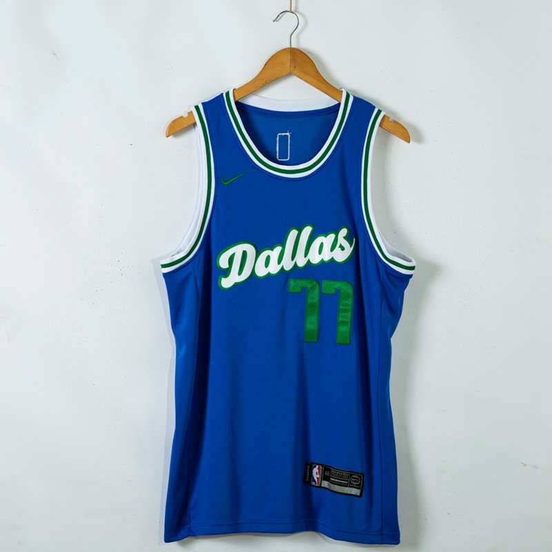 Dallas Mavericks 20/21 DONCIC #77 Blue City Basketball Jersey (Stitched)