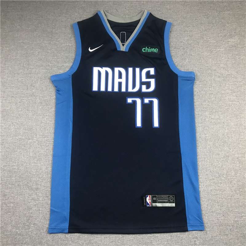 Dallas Mavericks 20/21 DONCIC #77 Dark Blue Basketball Jersey 02 (Stitched)