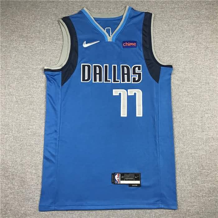 Dallas Mavericks 21/22 DONCIC #77 Blue Basketball Jersey (Stitched)