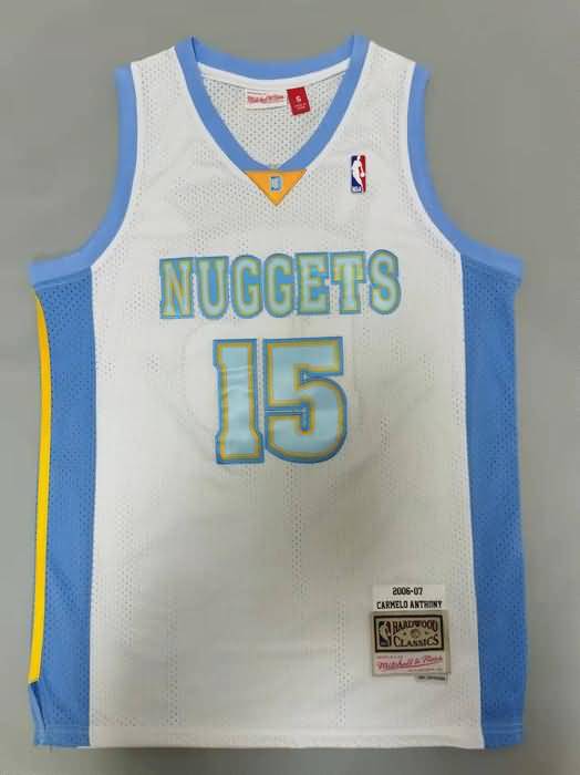 Denver Nuggets 2006/07 ANTHONY #15 White Classics Basketball Jersey (Stitched)