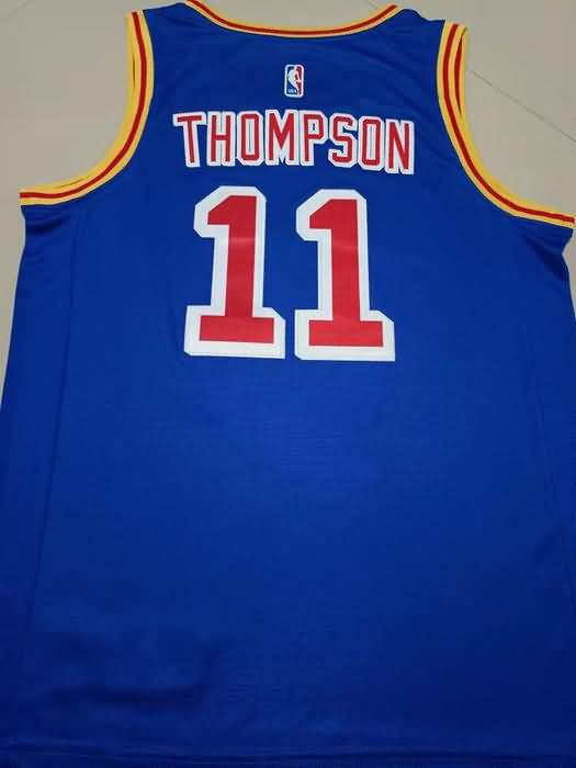 21/22 Golden State Warriors #11 THOMPSON Blue Classics Basketball Jersey (Stitched)