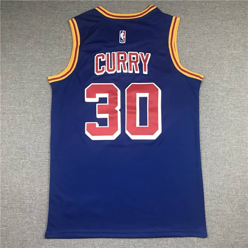 Golden State Warriors 21/22 CURRY #30 Blue Classics Basketball Jersey (Stitched)