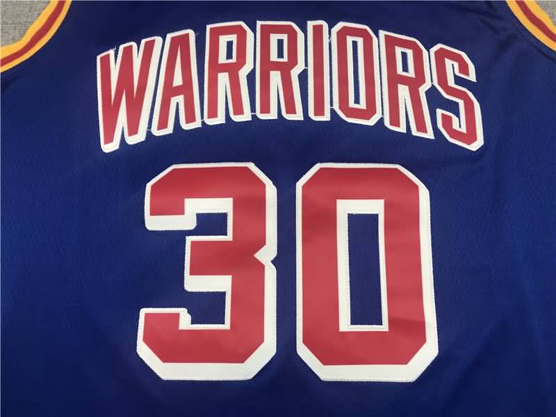 Golden State Warriors 21/22 CURRY #30 Blue Classics Basketball Jersey (Stitched)