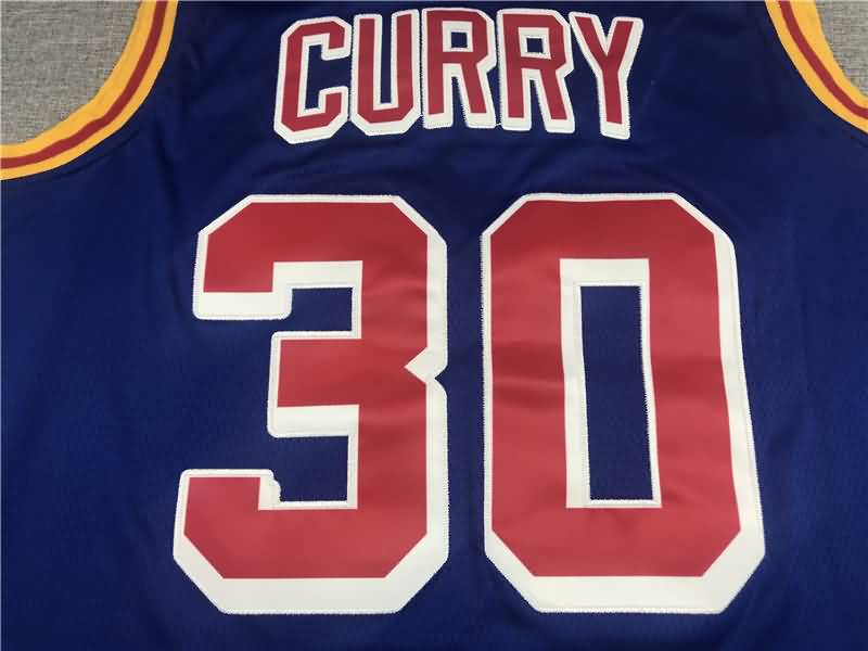Golden State Warriors 21/22 CURRY #30 Blue Classics Basketball Jersey (Stitched)