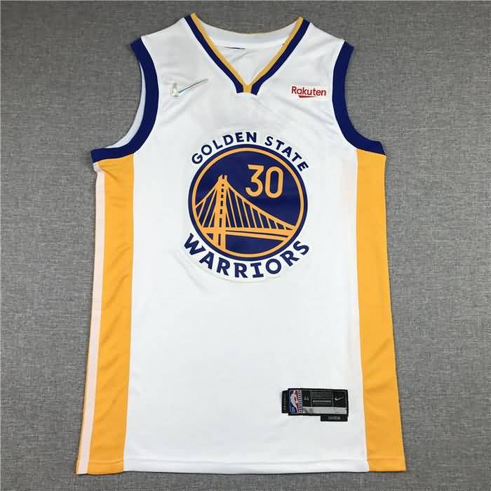 Golden State Warriors 21/22 CURRY #30 White Basketball Jersey (Stitched)