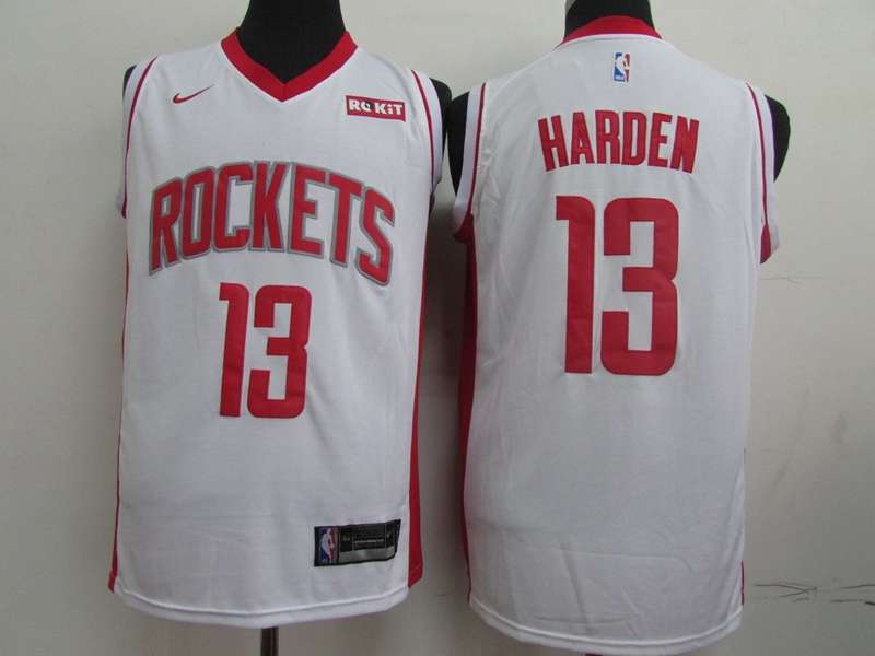 Houston Rockets 20/21 HARDEN #13 White Basketball Jersey (Stitched)