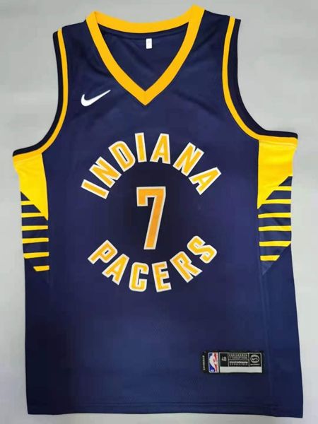 Indiana Pacers BROGDON #7 Dark Blue Basketball Jersey (Stitched)