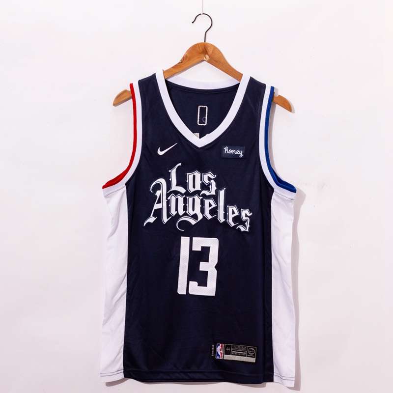 Los Angeles Clippers 20/21 GEORGE #13 Black City Basketball Jersey (Stitched)