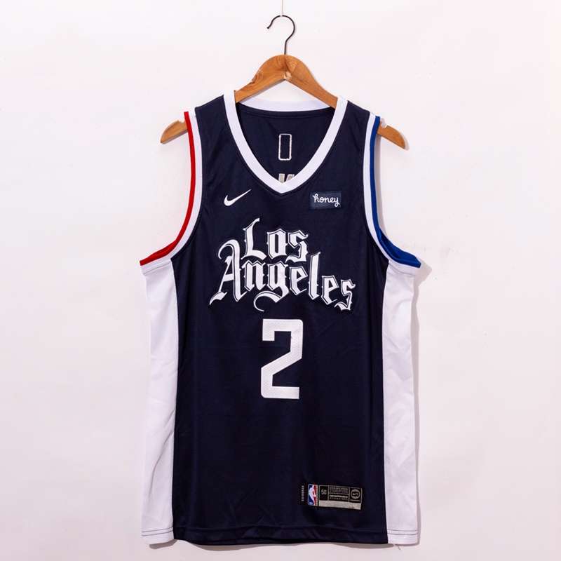 Los Angeles Clippers 20/21 LEONARD #2 Black City Basketball Jersey (Stitched)