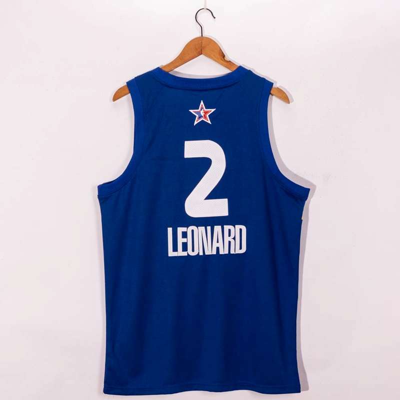 Los Angeles Clippers 2021 LEONARD #2 Blue All Star Basketball Jersey (Stitched)