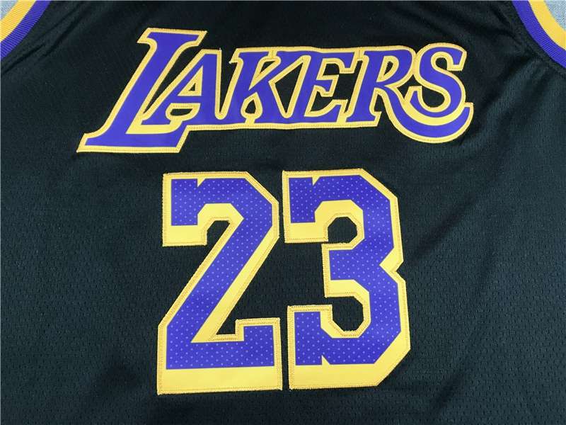 Los Angeles Lakers 20/21 JAMES #23 Black Basketball Jersey (Stitched)