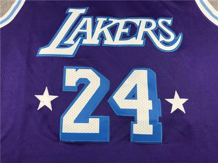 Los Angeles Lakers 21/22 BRYANT #24 Purple City Basketball Jersey (Stitched)