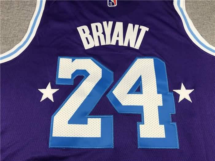 Los Angeles Lakers 21/22 BRYANT #24 Purple City Basketball Jersey (Stitched)