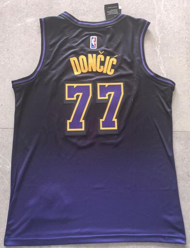24/25 Los Angeles Lakers #77 DONCIC Purples Basketball Jersey (Stitched)