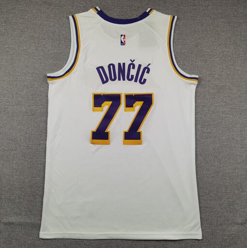 24/25 Los Angeles Lakers #77 DONCIC White Basketball Jersey (Stitched)