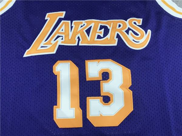 Los Angeles Lakers 1971/72 CHAMBERLAIN #13 Purple Classics Basketball Jersey (Stitched)