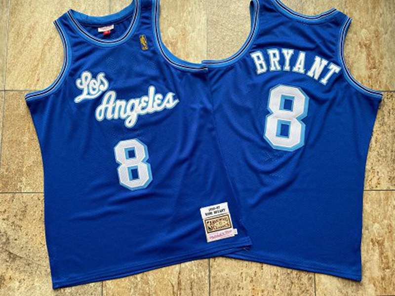 Los Angeles Lakers 1996/97 BRYANT #8 Blue Classics Basketball Jersey (Closely Stitched)