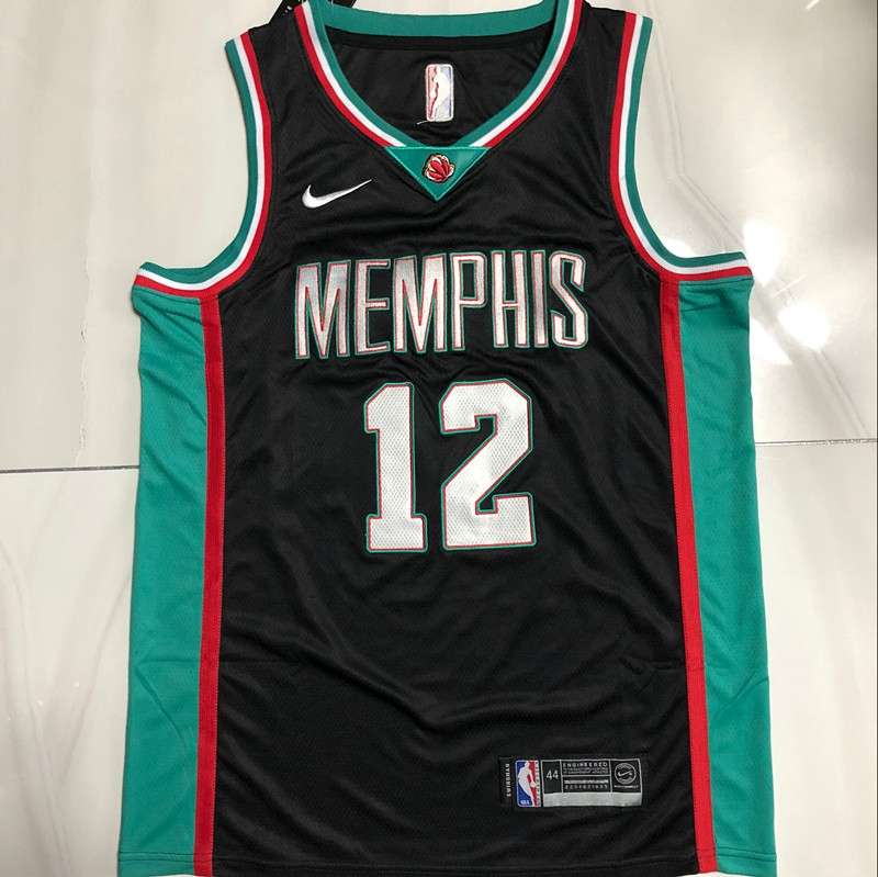Memphis Grizzlies 20/21 MORANT #12 Black Basketball Jersey (Closely Stitched)