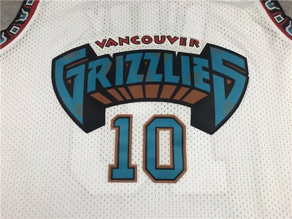 Memphis Grizzlies 1998/99 BIBBY #10 White Classics Basketball Jersey (Stitched)
