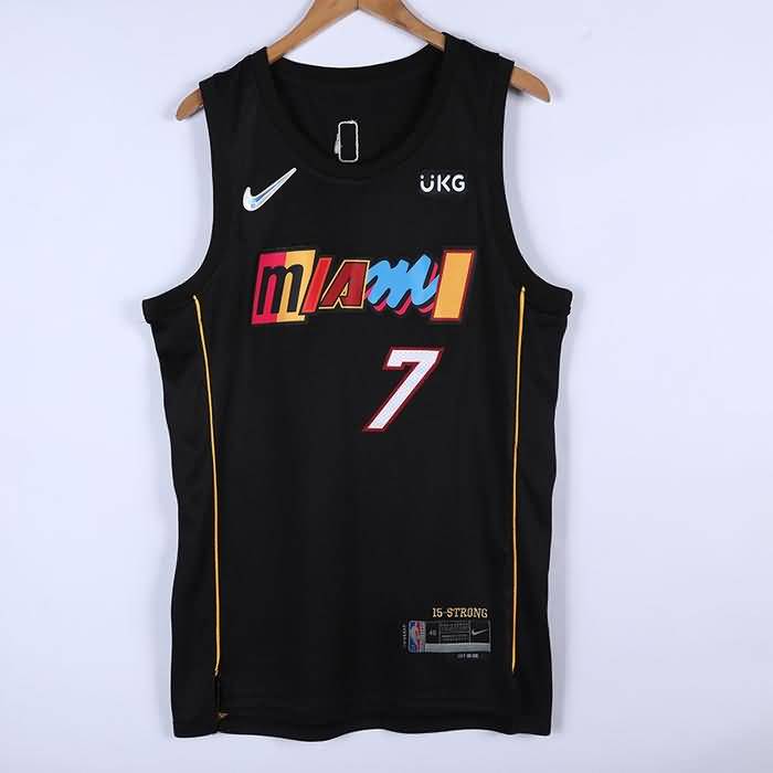 Miami Heat 21/22 LOWRY #7 Black City Basketball Jersey (Stitched)