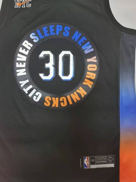 New York Knicks 20/21 RANDLE #30 Black City Basketball Jersey (Stitched)