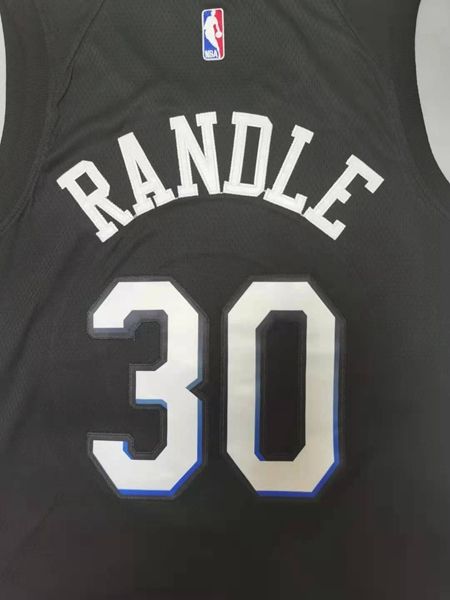 New York Knicks 20/21 RANDLE #30 Black City Basketball Jersey (Stitched)