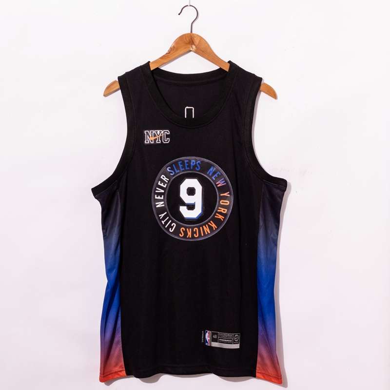 New York Knicks 20/21 BARRETT #9 Black City Basketball Jersey (Stitched)