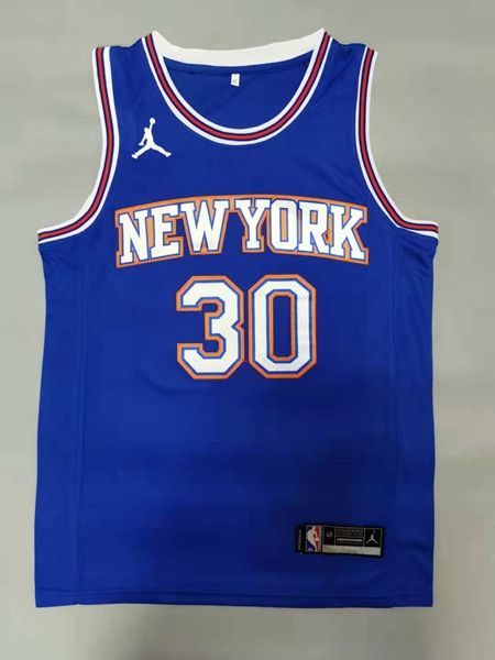 New York Knicks RANDLE #30 Blue AJ Basketball Jersey (Stitched)